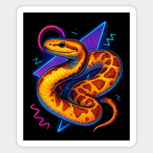 Retro Neon Kenyan Sand Boa Magnet